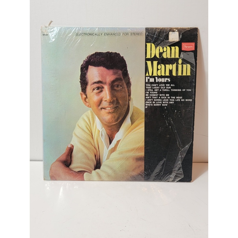 1960 Dean Martin: I'm Yours Music Vinyl Record Sears Label Original Shrink Wrap